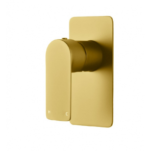 Vog Brushed Gold Shower / Bath Wall Mixer